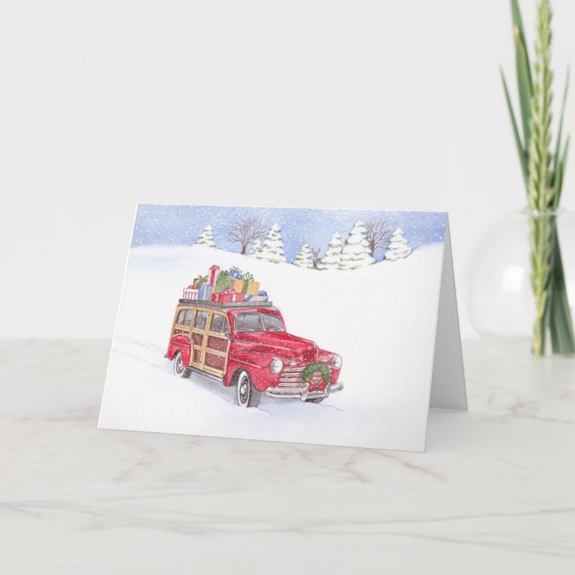 Carte de voeux Noël Woody (Devant)