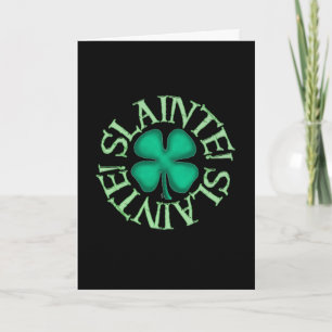 Carte de vœux noire Slainte