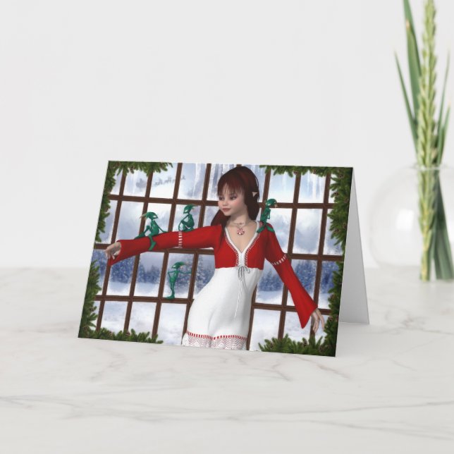 Carte de voeux/note père Noël Helpers (Devant)