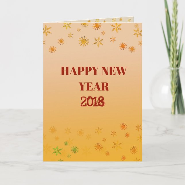 Carte de vœux Nouvel An 2018 (Devant)