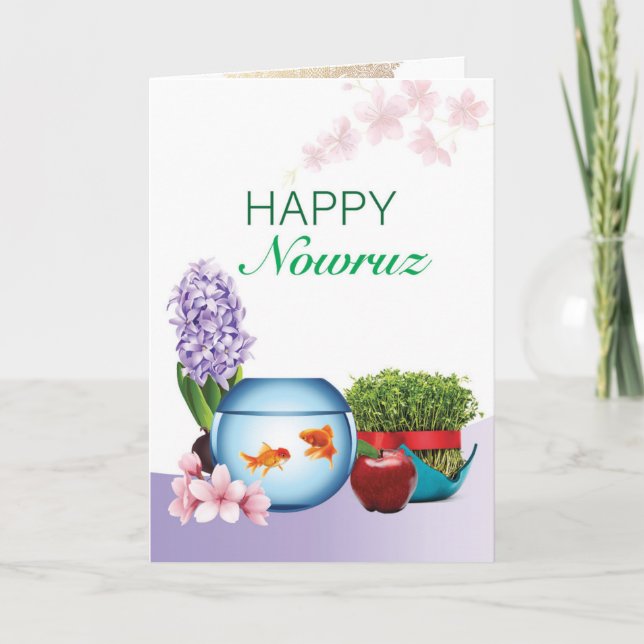 Carte de vœux Nowruz (Devant)