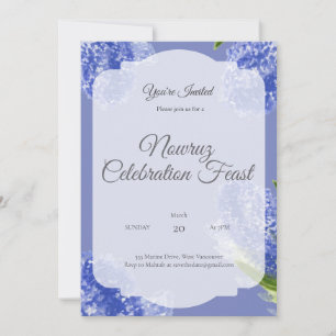 Carte de vœux Nowruz peinte à la main