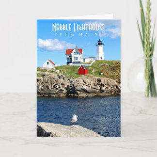 Carte de voeux Nubble Lighthouse
