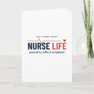 Carte de vœux Nurse Life - Carte drôle de remercie