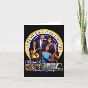 Carte de voeux OBAMA-1ST pour la famille