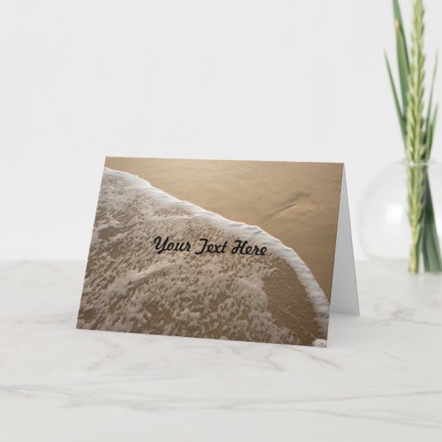 Carte de voeux Ocean and Beach (Devant)