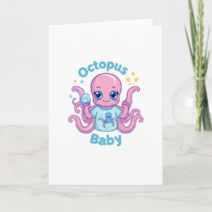 Carte de voeux Octopus Baby 