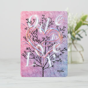 Carte de vœux "Ode à l'amour" par la poète Adiela 