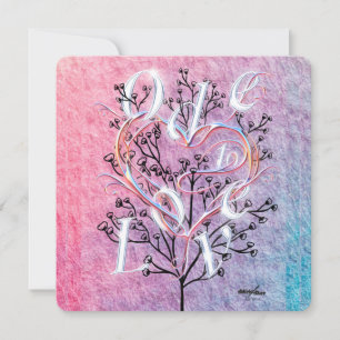 Carte de vœux Ode à l'amour par la poète Adiela Ak