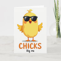 Carte de vœux oiseau jaune Cool