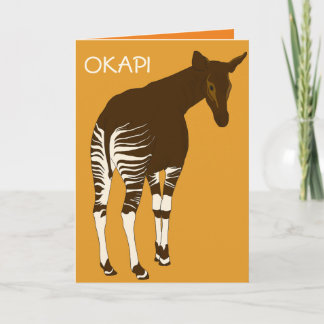 Carte de voeux Okapi