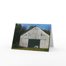 Carte de voeux Old White Barn