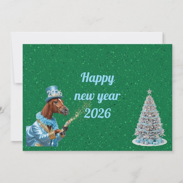 Carte de vœux optimiste pour le Nouvel An (Devant)