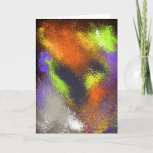 Carte de voeux orange Clusters