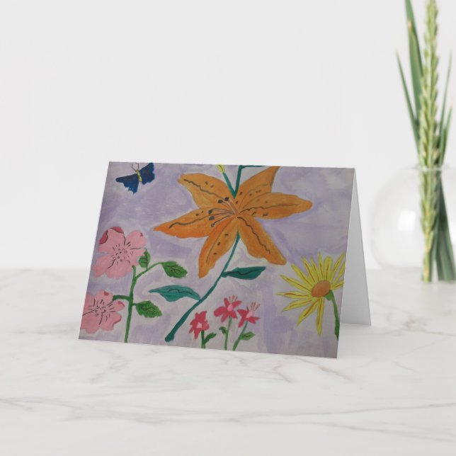 Carte de voeux Orange Lily (Devant)