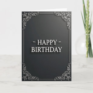 Carte de vœux ornée en relief pour anniversaire
