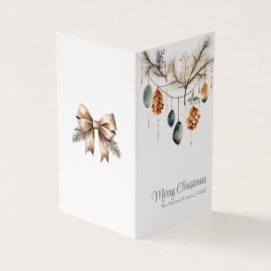 Carte de voeux ornementale tendance