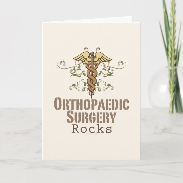 Carte de voeux Orthopédique Chirurgie Rocks (Devant)