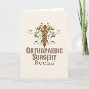 Carte de voeux Orthopédique Chirurgie Rocks