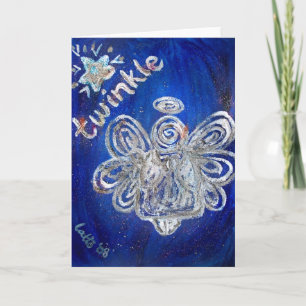 Carte de voeux ou carte de billet Twinkle Angel