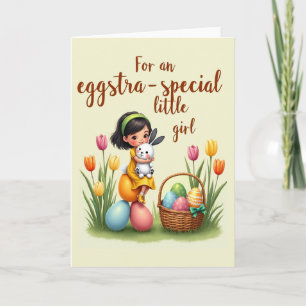 Carte de vœux ovale à motif Printemps