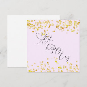 Carte de vœux Paillettes Dorées Oh Happy Day