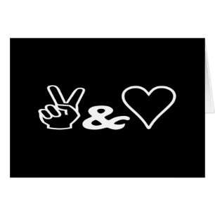 Carte de voeux Paix et Amour