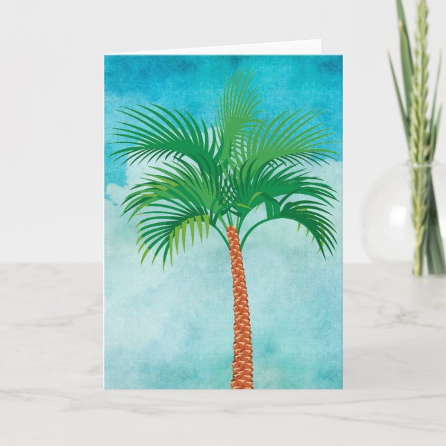 Carte de voeux Palm Tree (Devant)