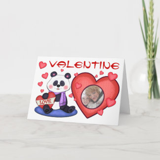 Carte de voeux Panda Bear de la Saint-Valentin