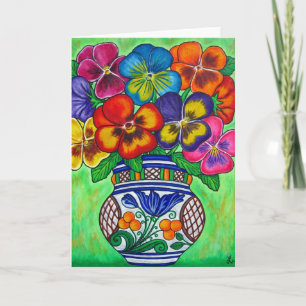 Carte de voeux Pansy Parade