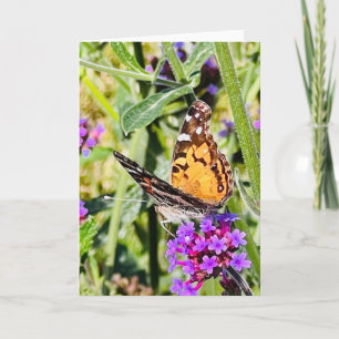 Carte de vœux Papillon Coloré