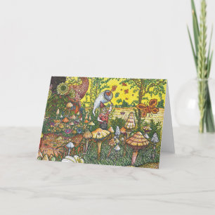 Carte de voeux Papillon Garden