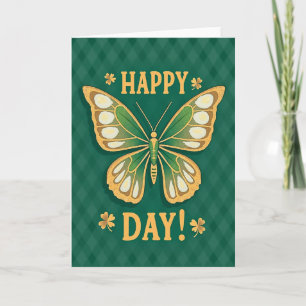 Carte de vœux papillon Happy Day