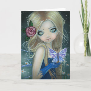 Carte de vœux Papillon Petit-Perce-Neige ~ Vierge