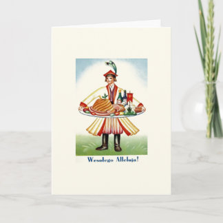 Carte de voeux Pâques vintage