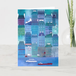 Carte de voeux Paris Blues