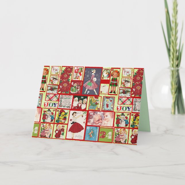 carte de voeux passée de noël (Devant)