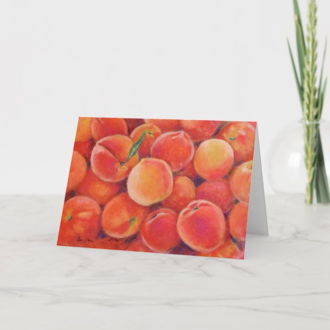 Carte de voeux Pastel Peaches (Devant)