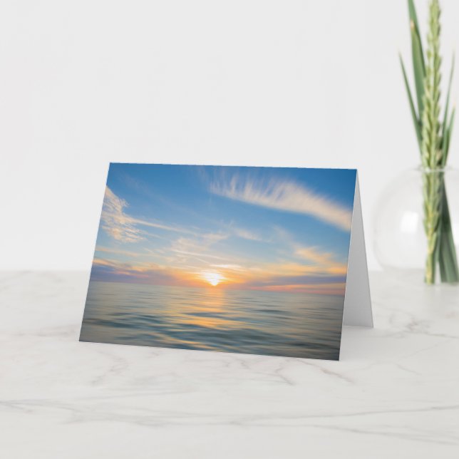 Carte de voeux Pastel Sunset Blank (Devant)