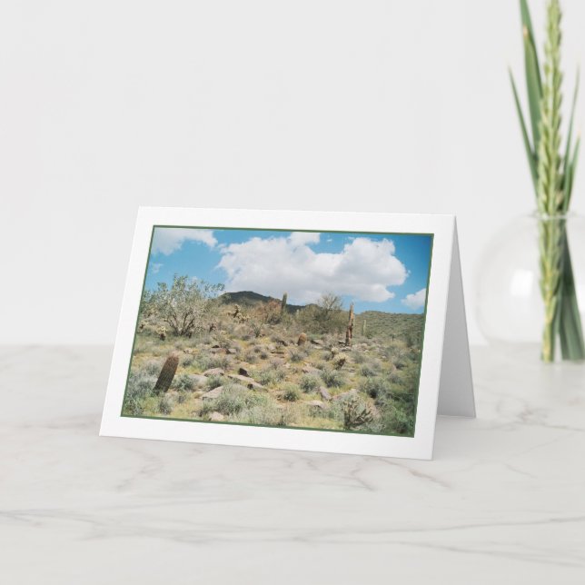 Carte de voeux pastorale Cactus (Devant)