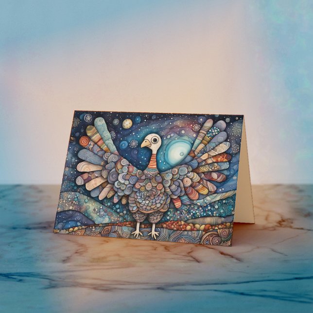 Carte de voeux Patchwork Turquie Thanksgiving (Créateur téléchargé)