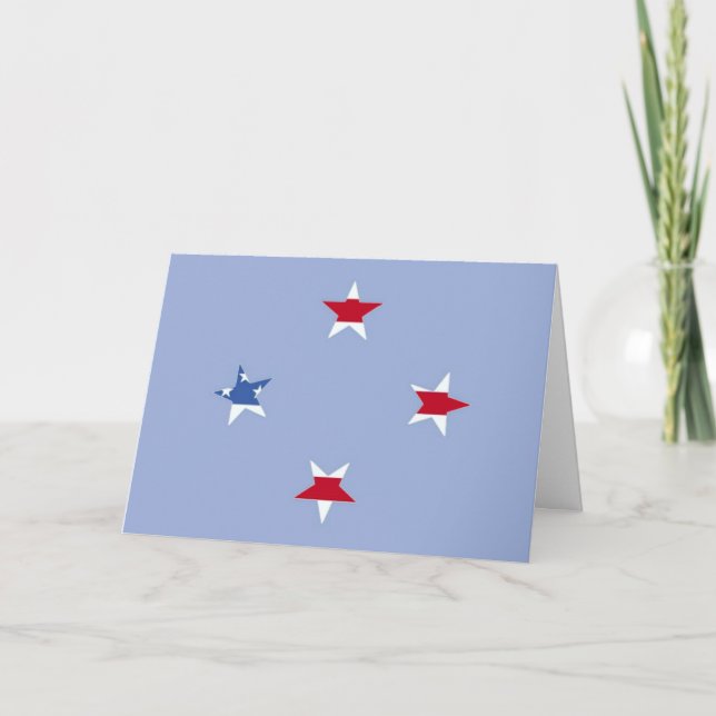 Carte de voeux Patriotic Stars (Devant)