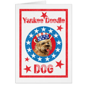 Carte de voeux Patriotique Cairn Terrier
