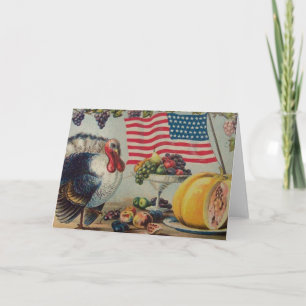 Carte de voeux Patriotique vintage