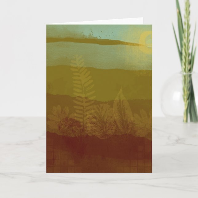 Carte de voeux Paysage Automne (Devant)