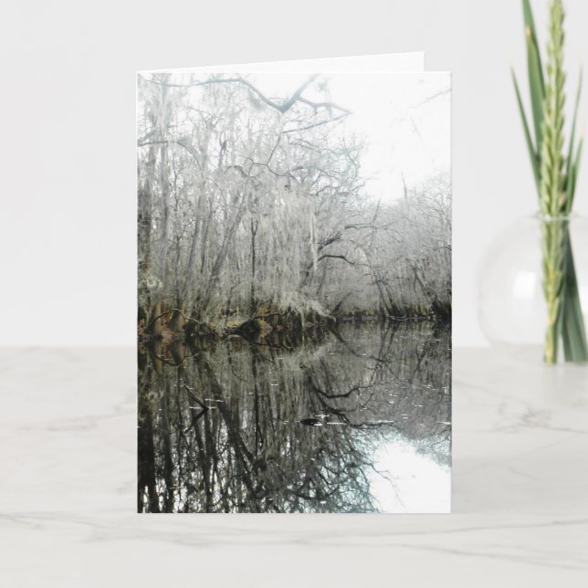 Carte de voeux Paysage de marais - vide (Devant)