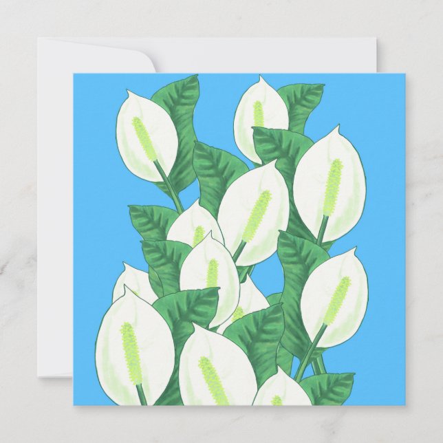 Carte de voeux Peace Lily (Devant)