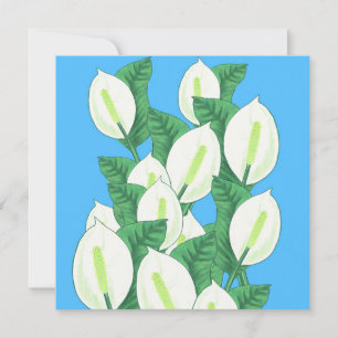 Carte de voeux Peace Lily