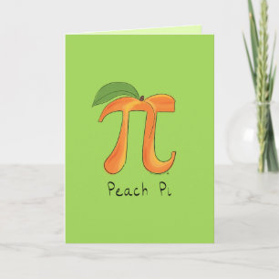Carte de voeux Peach Pi