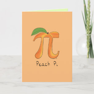 Carte de voeux Peach Pi